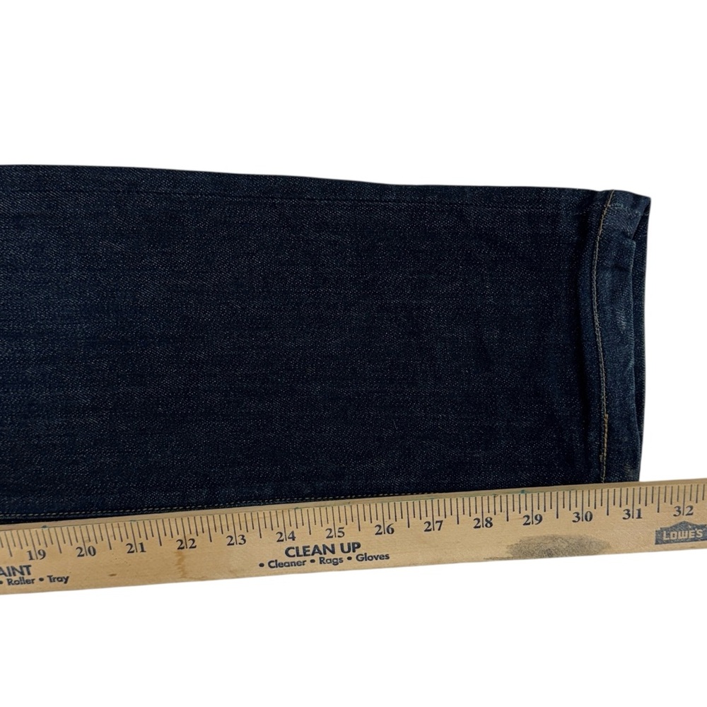 Buck Mason Jeans Mens 33x31 Blue Selvedge Denim Slim Dark Wash Faded USA Made - Picture 13 of 14